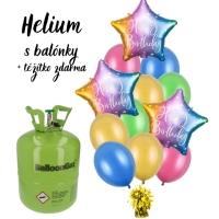 Helium set - Vhodn kombinace helia a balnk Duhov narozeniny