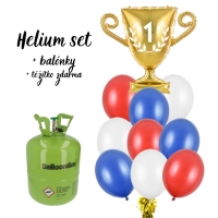 Set helium + balonky Fandme hokeji - Pohr - 9 balnk  mix