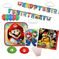 Super Mario - Party set s balnky ZDARMA - pro 8 osob