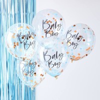 BALNKY  s konfetami Baby Boy modr 5 ks