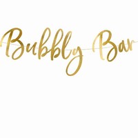 BANNER Bubbly Bar zlat 83x21cm