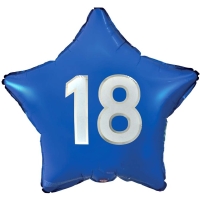 Balnek fliov Hvzda 18. narozeniny modr 44 cm
