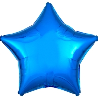 Balnek fliov Hvzda metalick modr 48 cm