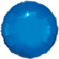 Balnek fliov metalick kruh modr 43 cm