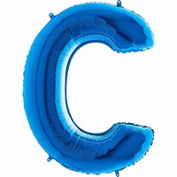 Balnek fliov psmeno modr C 102 cm