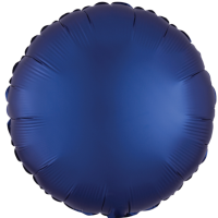 Balnek fliov satnov kruh nmonicky modr 43 cm