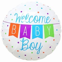 FLIOV balnek kulat s npisem Welcome Baby Boy