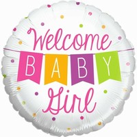 FLIOV balnek kulat s npisem Welcome Baby Girl