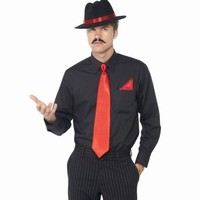 SADA Gangster- klobouk, kravata, kapesnk ernoerven